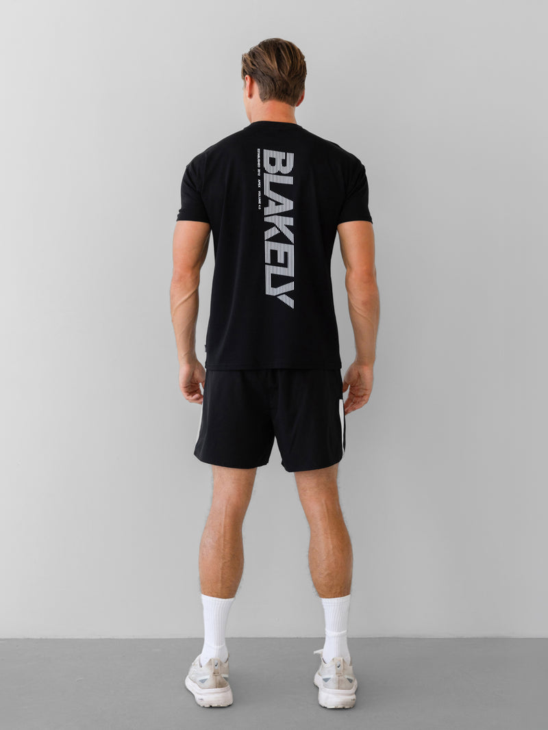 Apex Active Linear T-Shirt - Black