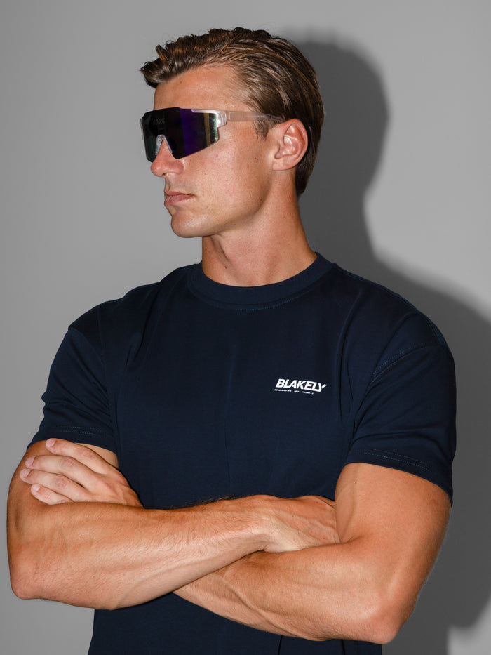 Apex Active Linear T-Shirt - Midnight Navy