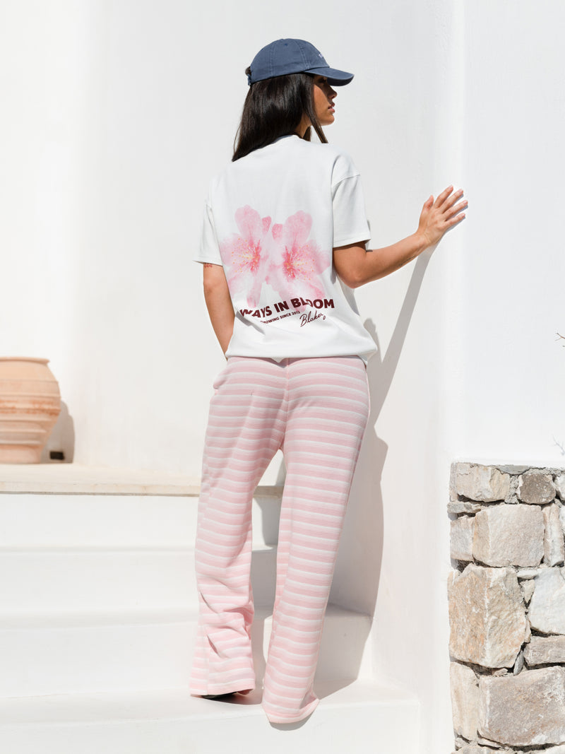 Etta Floral Print Oversized T-Shirt - White