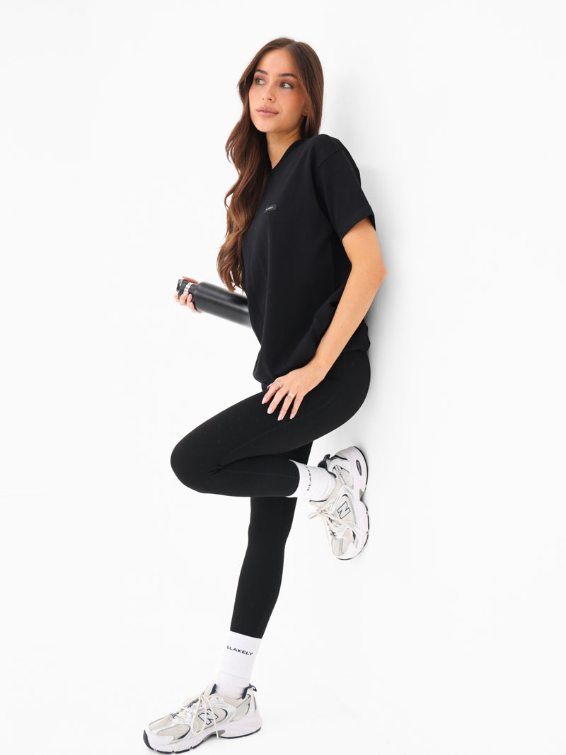 Olivia Oversized T-Shirt - Black