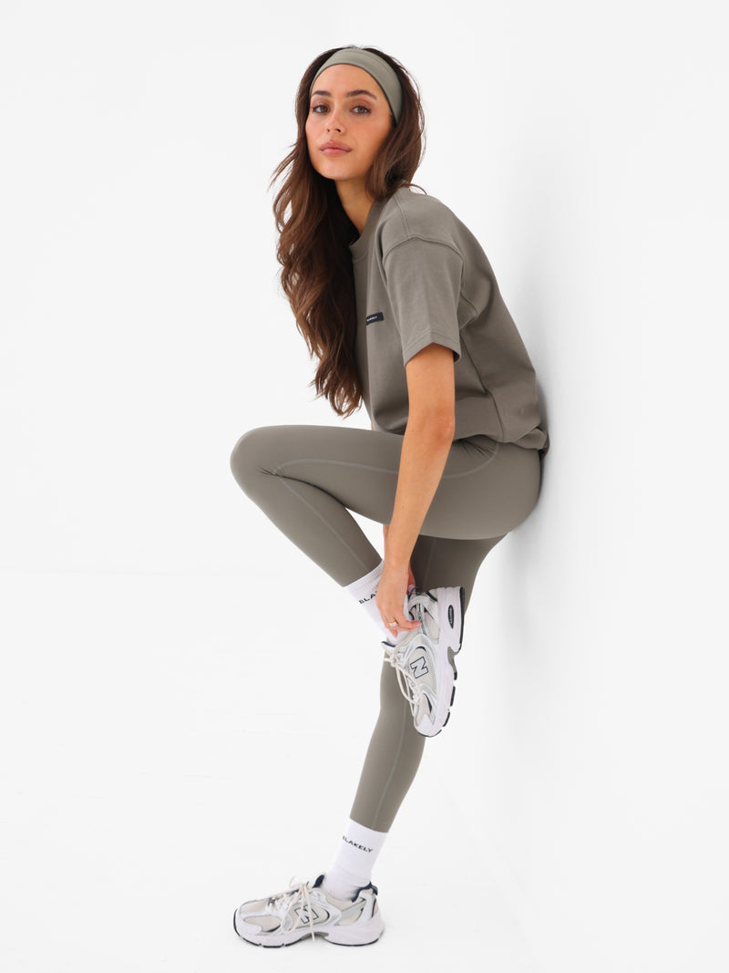 Olivia Oversized T-Shirt - Safari Green