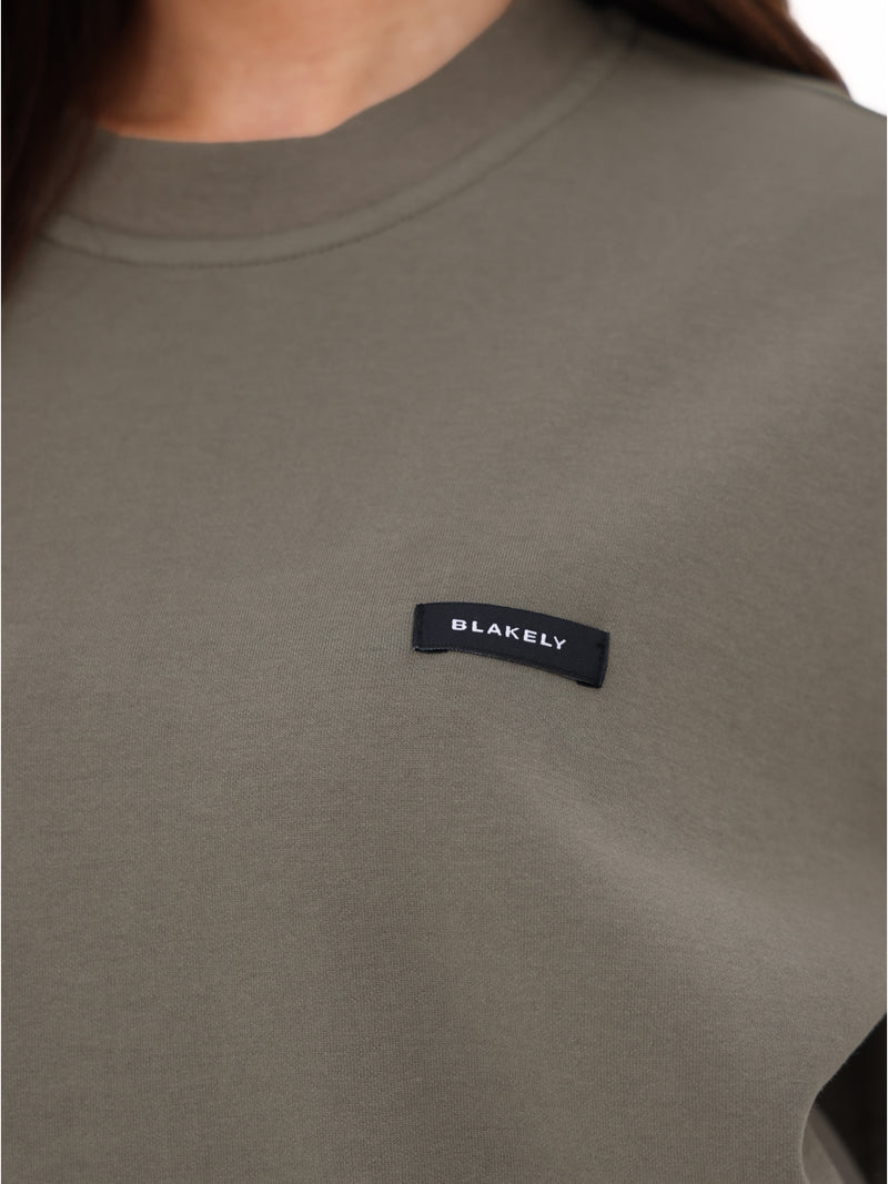 Olivia Oversized T-Shirt - Safari Green