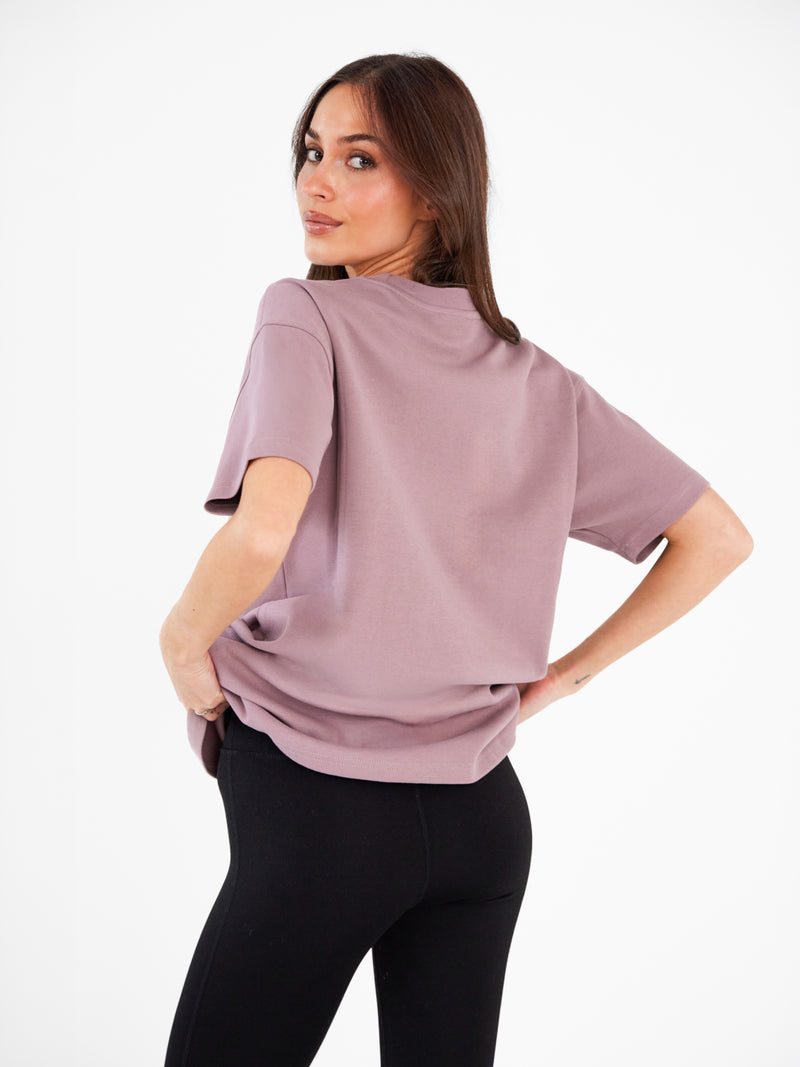Olivia Oversized T-Shirt - Dusty Pink