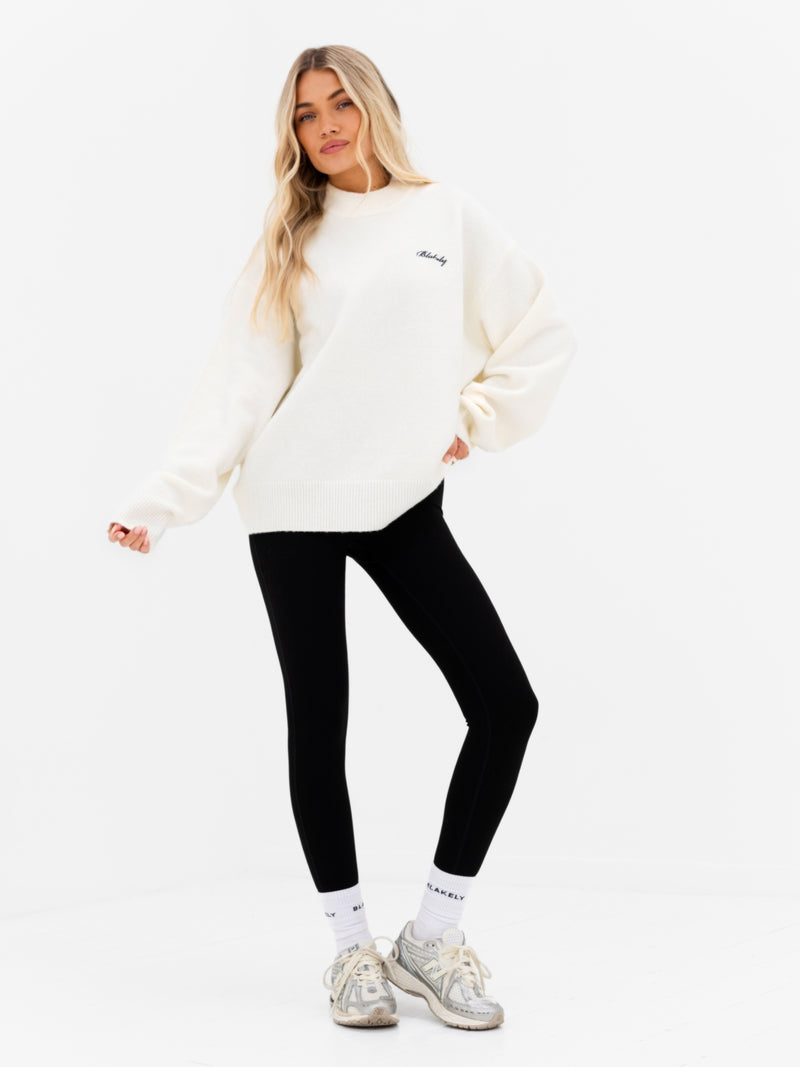 Oversized Knitted Jumper - Cream