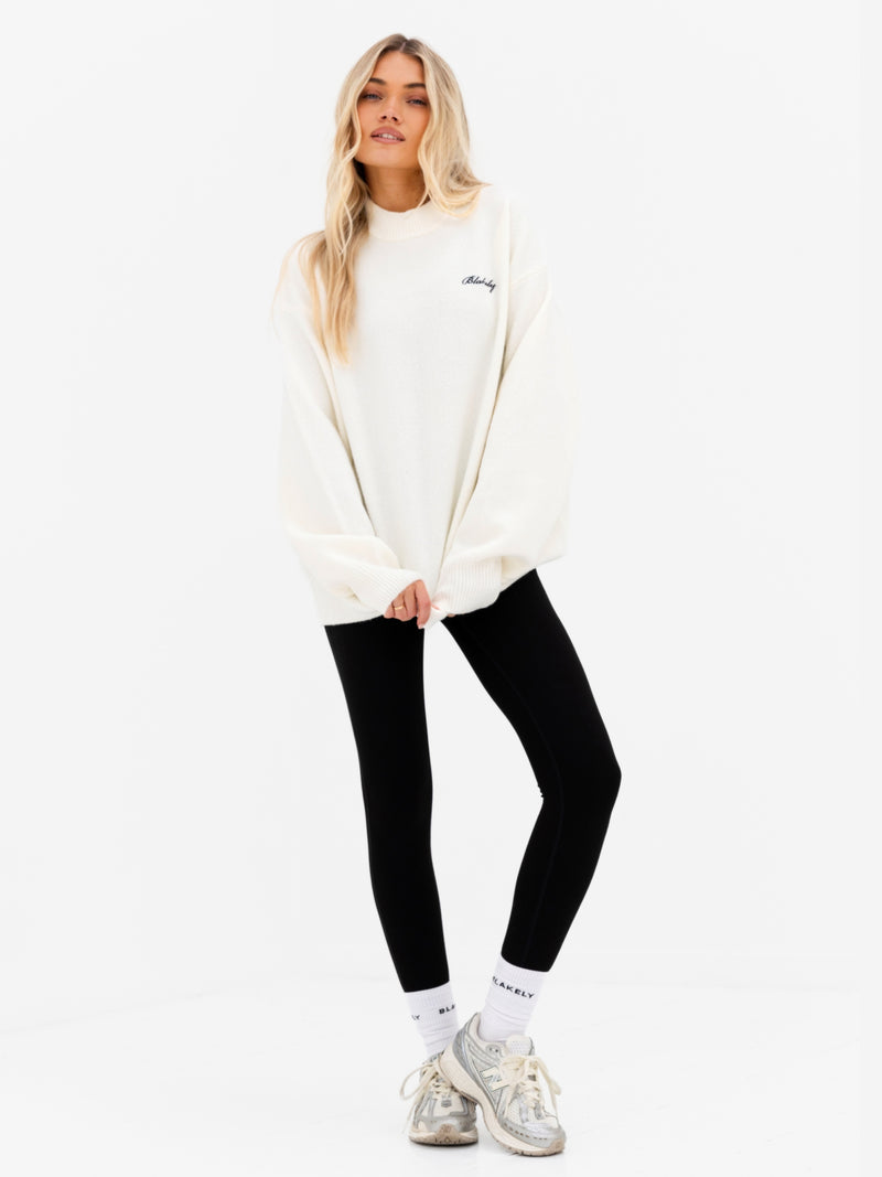 Oversized Knitted Jumper - Cream