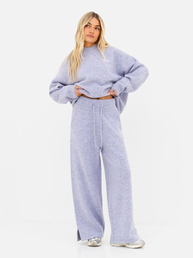 Oversized Knitted Jumper - Lilac