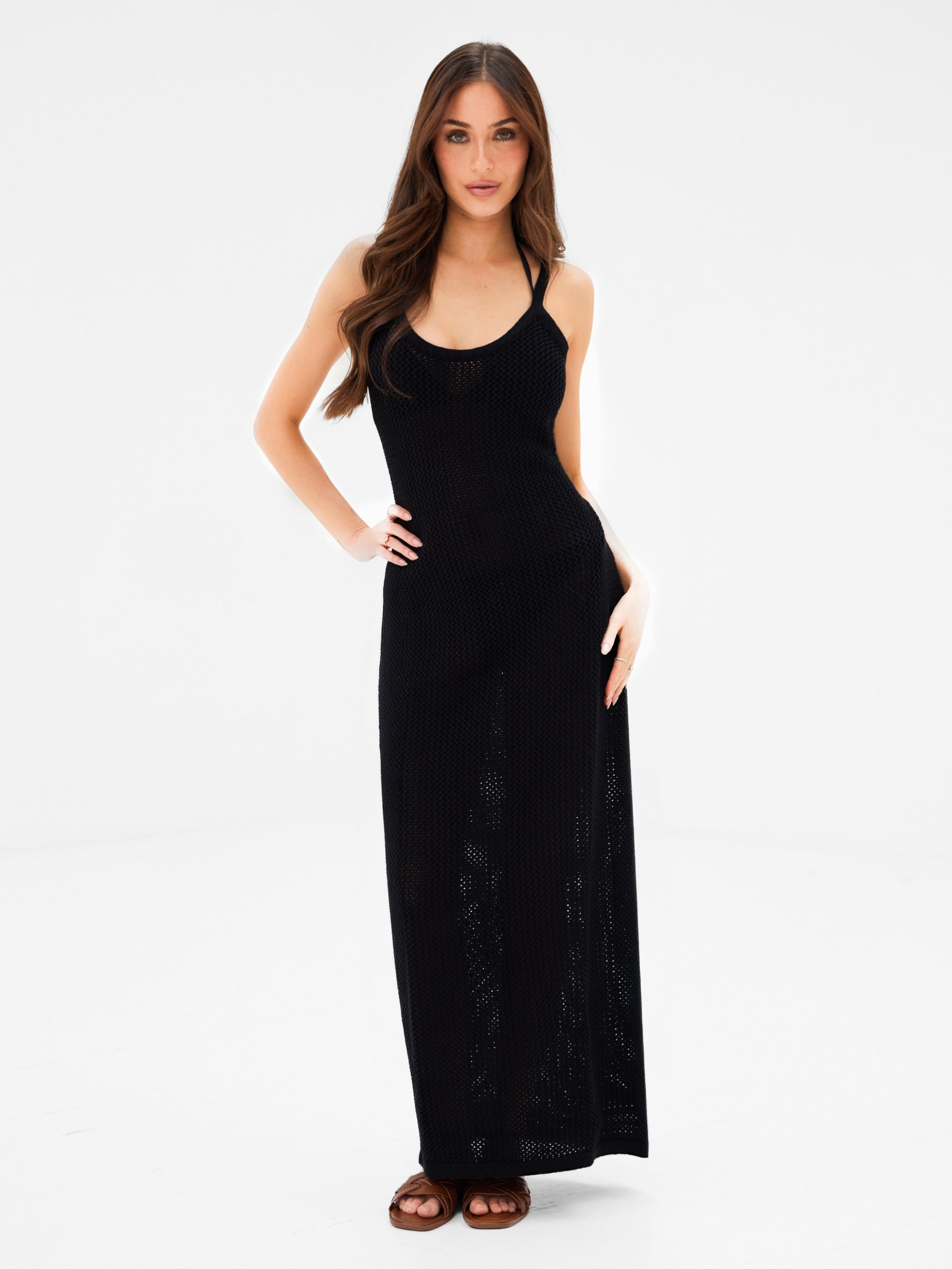 Buy Blakely Womens Black Crochet Maxi Dress