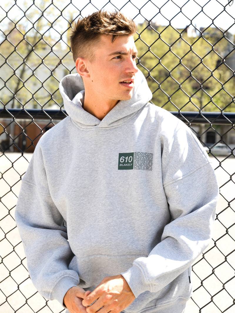 Tribeca 610 Relaxed Hoodie - Marl Grey