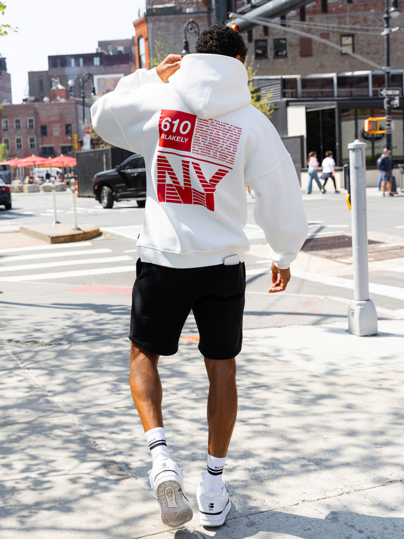 Tribeca 610 Relaxed Hoodie - Flat White