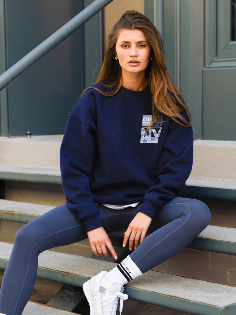 Brooklyn 610 Oversized Jumper - Navy