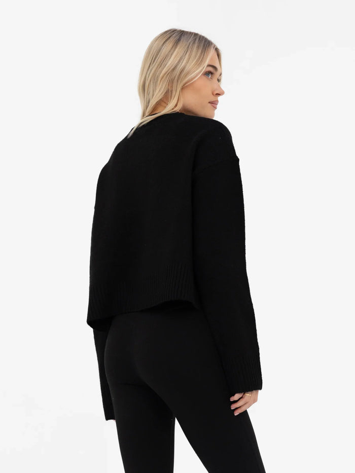 Mabel Button Up Cardigan - Black