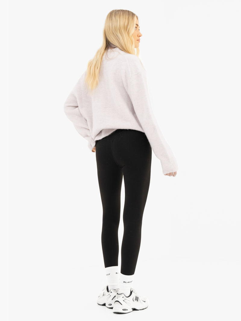 Marley Oversized Knitted Jumper - Marl White