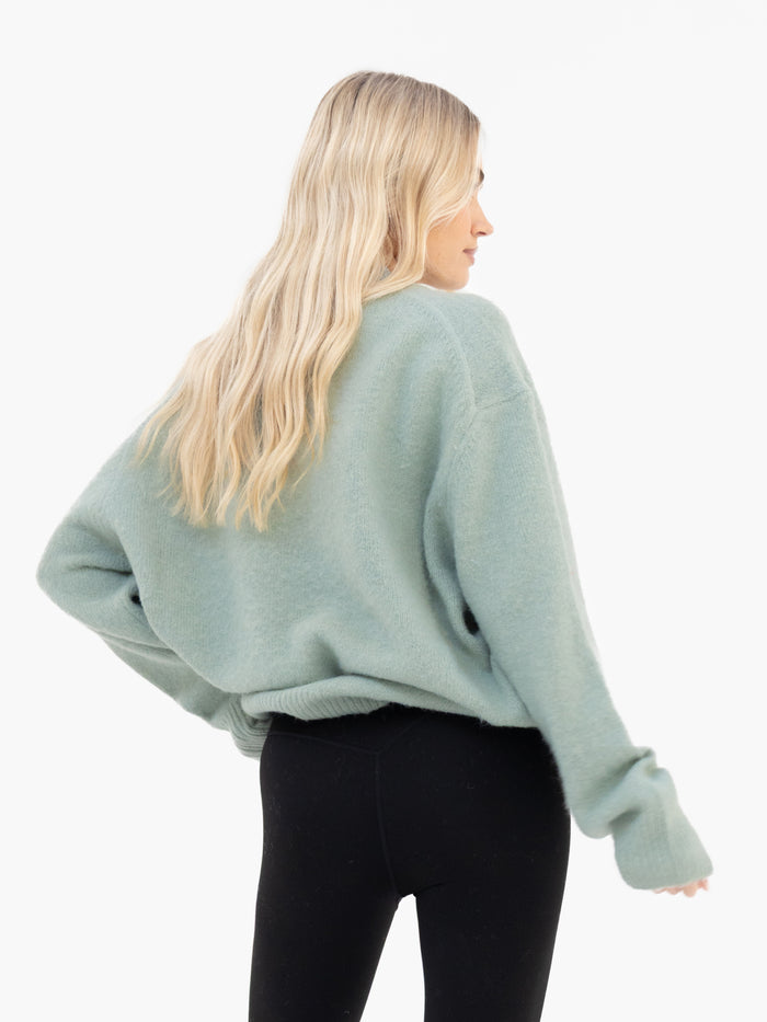 Marley Oversized Knitted Jumper - Soft Sage
