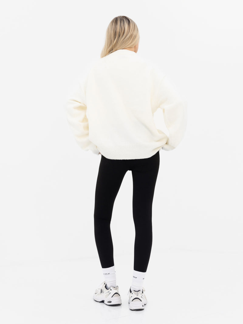Mabel Oversized Knitted Jumper - Cream