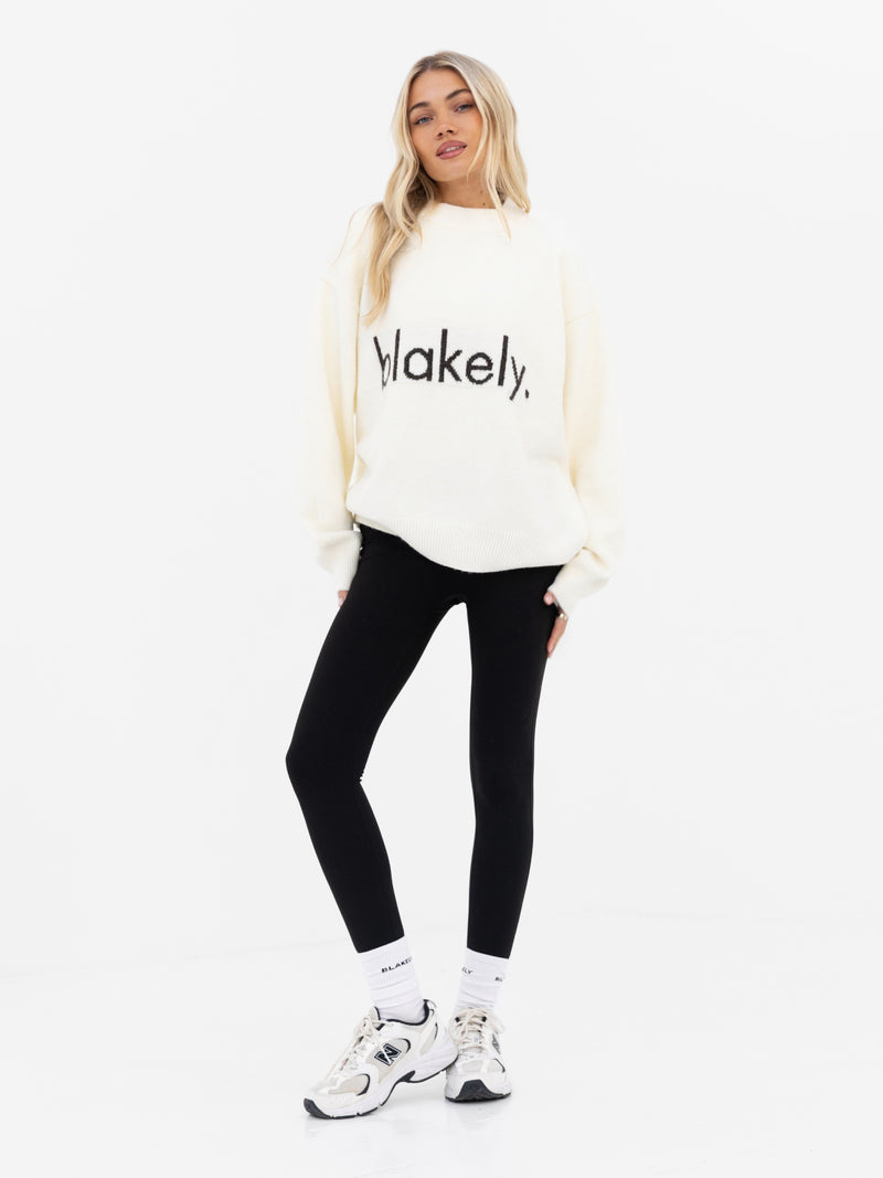 Mabel Oversized Knitted Jumper - Cream