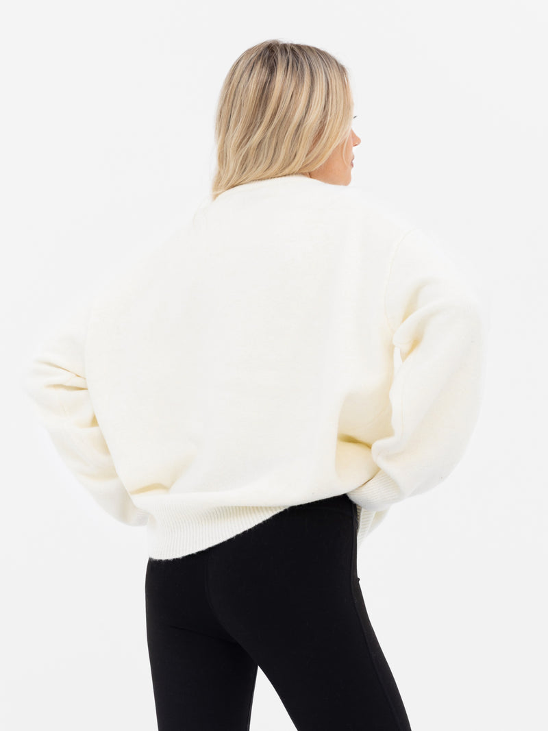 Mabel Oversized Knitted Jumper - Cream