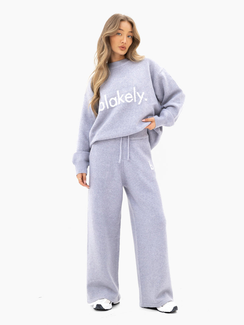 Mabel Oversized Knitted Jumper - Pale Lilac