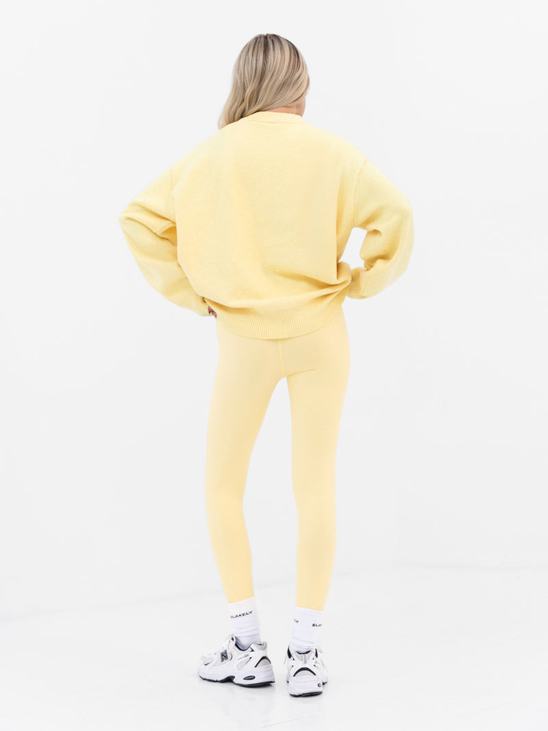 Mabel Oversized Knitted Jumper - Butter Yellow