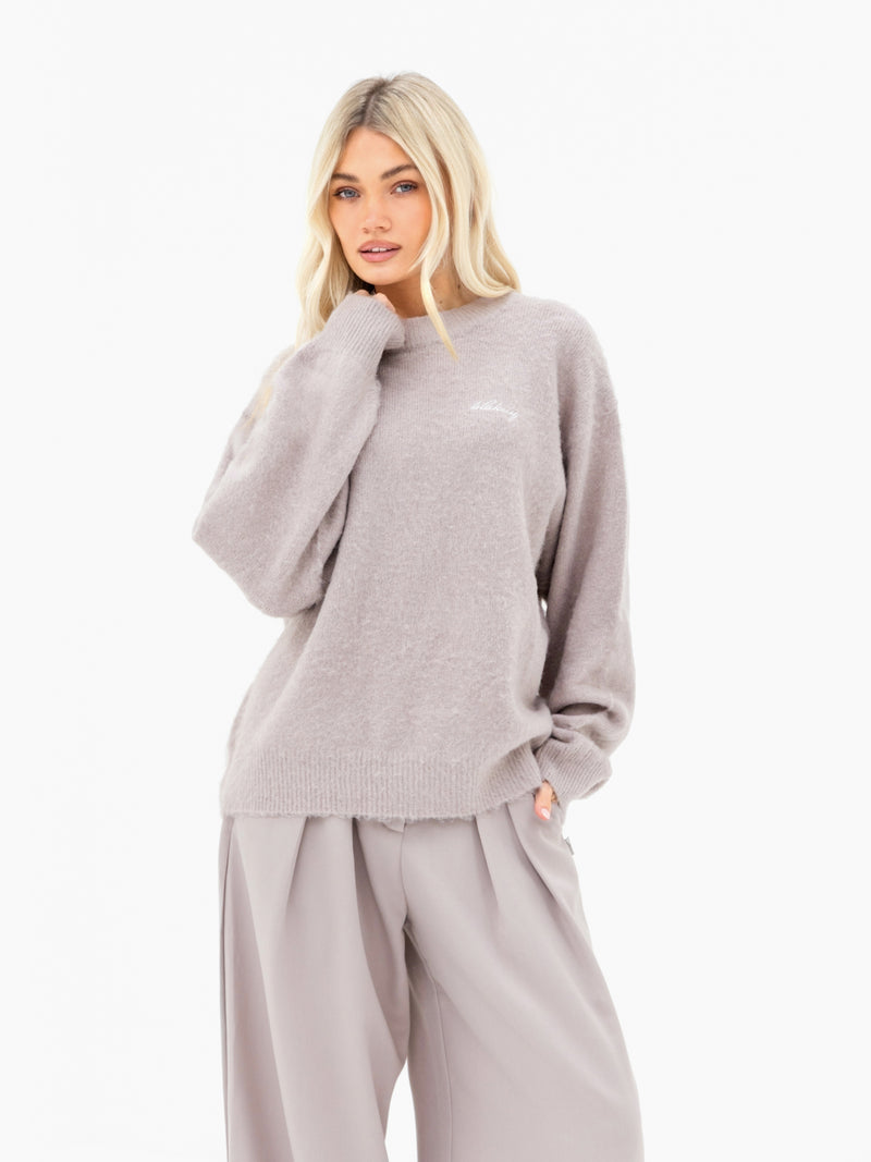 Mindy Knitted Jumper - Pebble