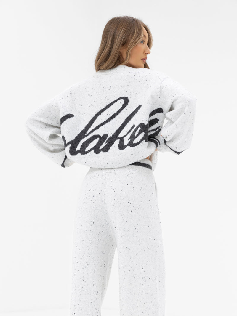 Margot Oversized Knitted Jumper - Cloud Grey