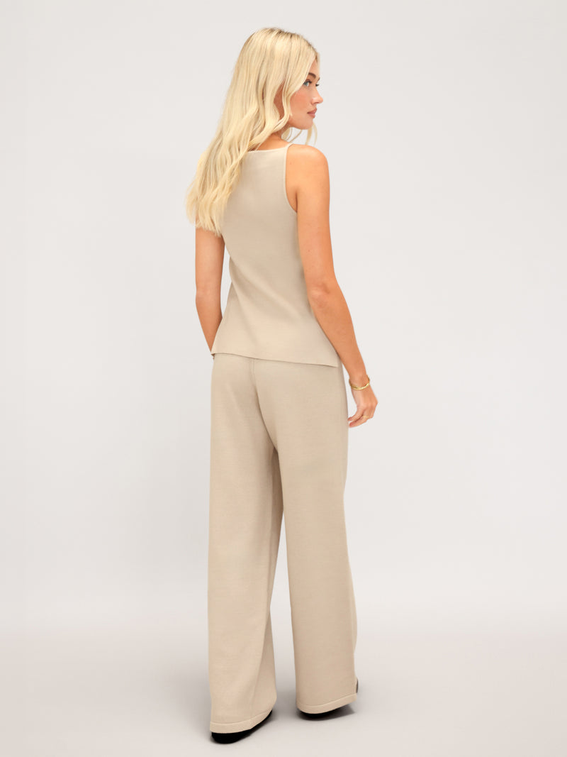 Layla Knitted Vest - Warm Ivory