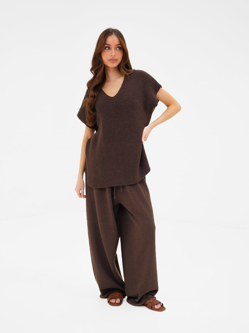 Buy Blakely Womens Brown Mae Oversized Crochet Tank Top | Free
