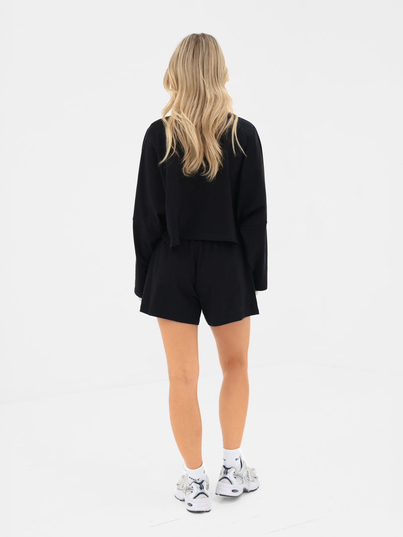 Ayla Cotton Shorts - Black
