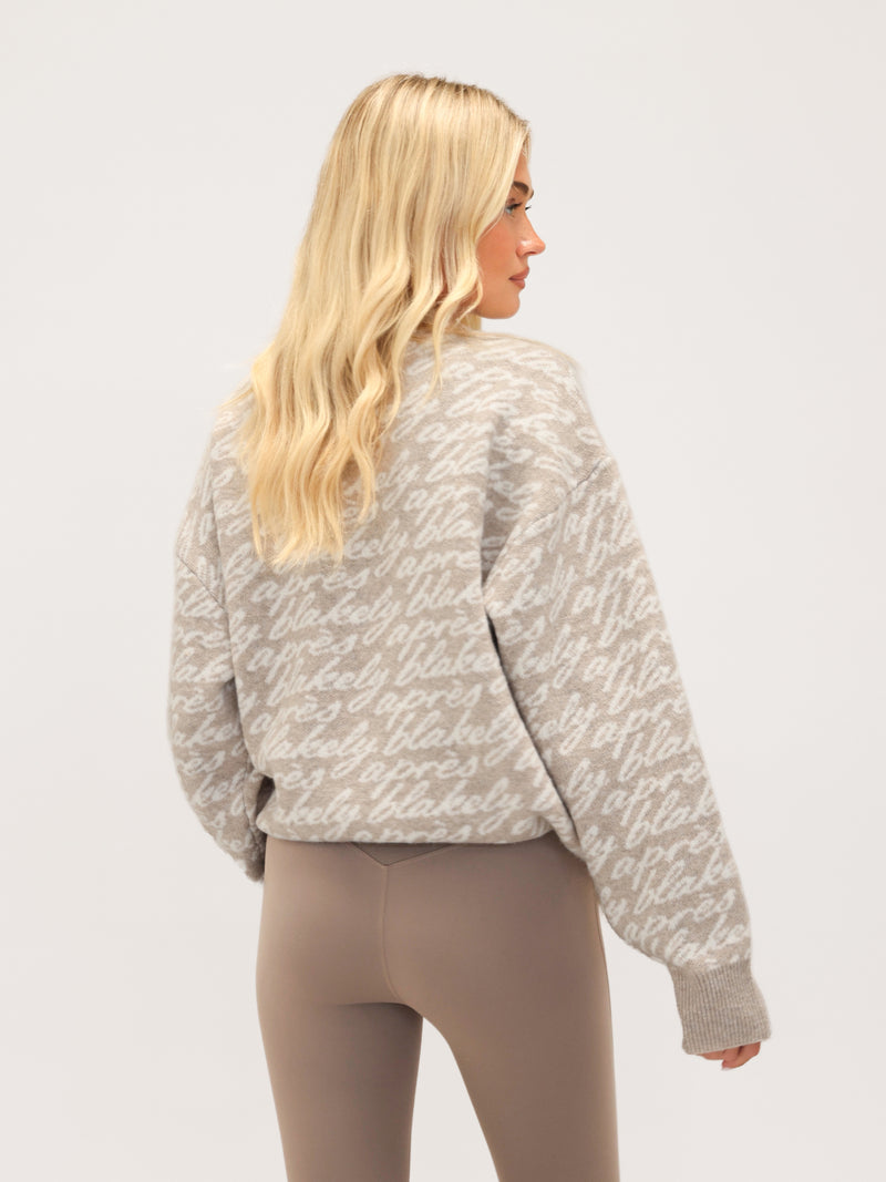 Blakely Oversized Après Knitted Jumper - Toasted Taupe