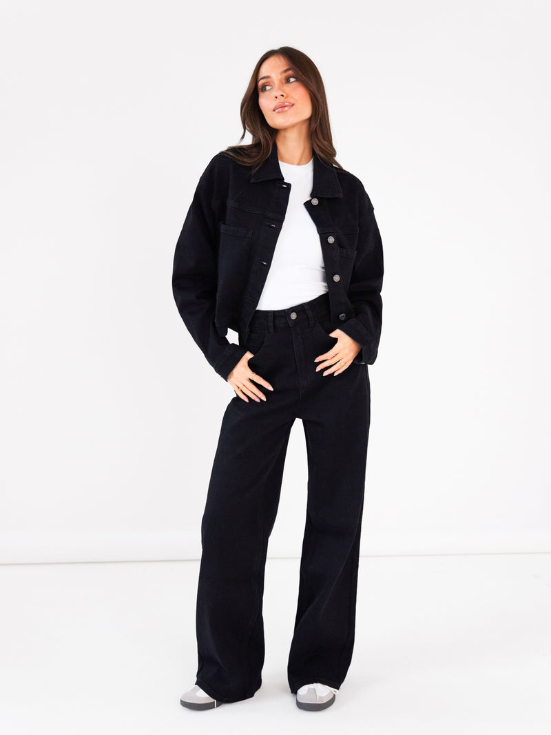 Blakely Denim Jacket - Black