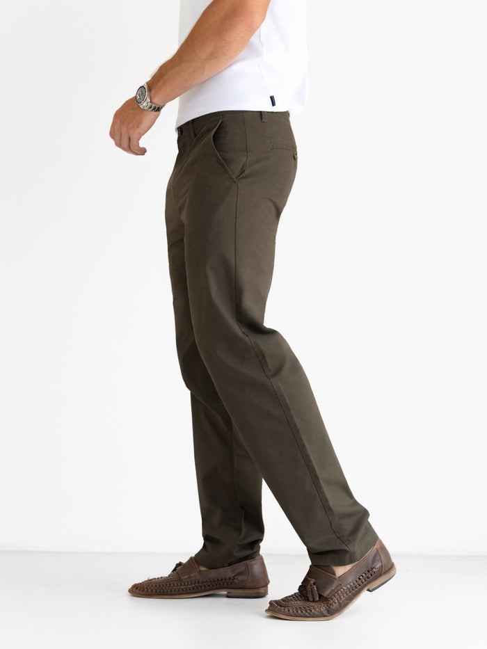 Relaxed Stretch Chinos - Khaki