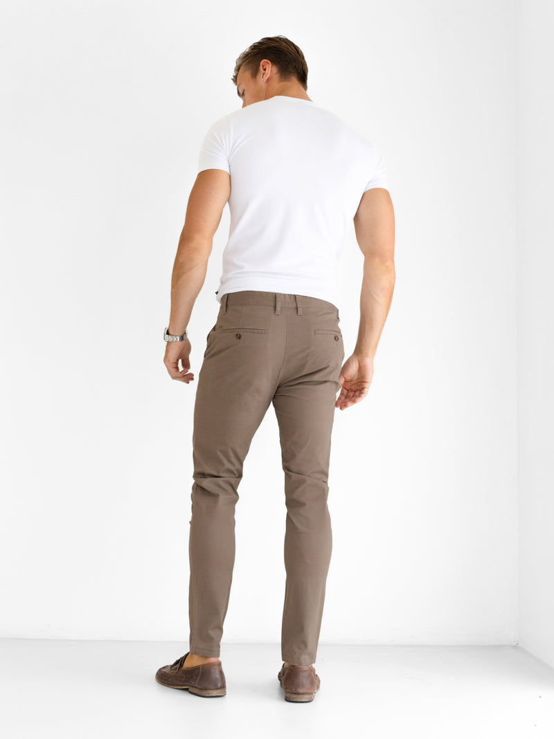 Stretch Chinos - Brown