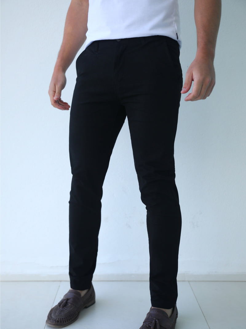 Stretch Chinos - Black