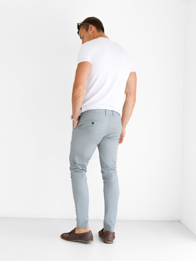 Stretch Chinos - Light Grey