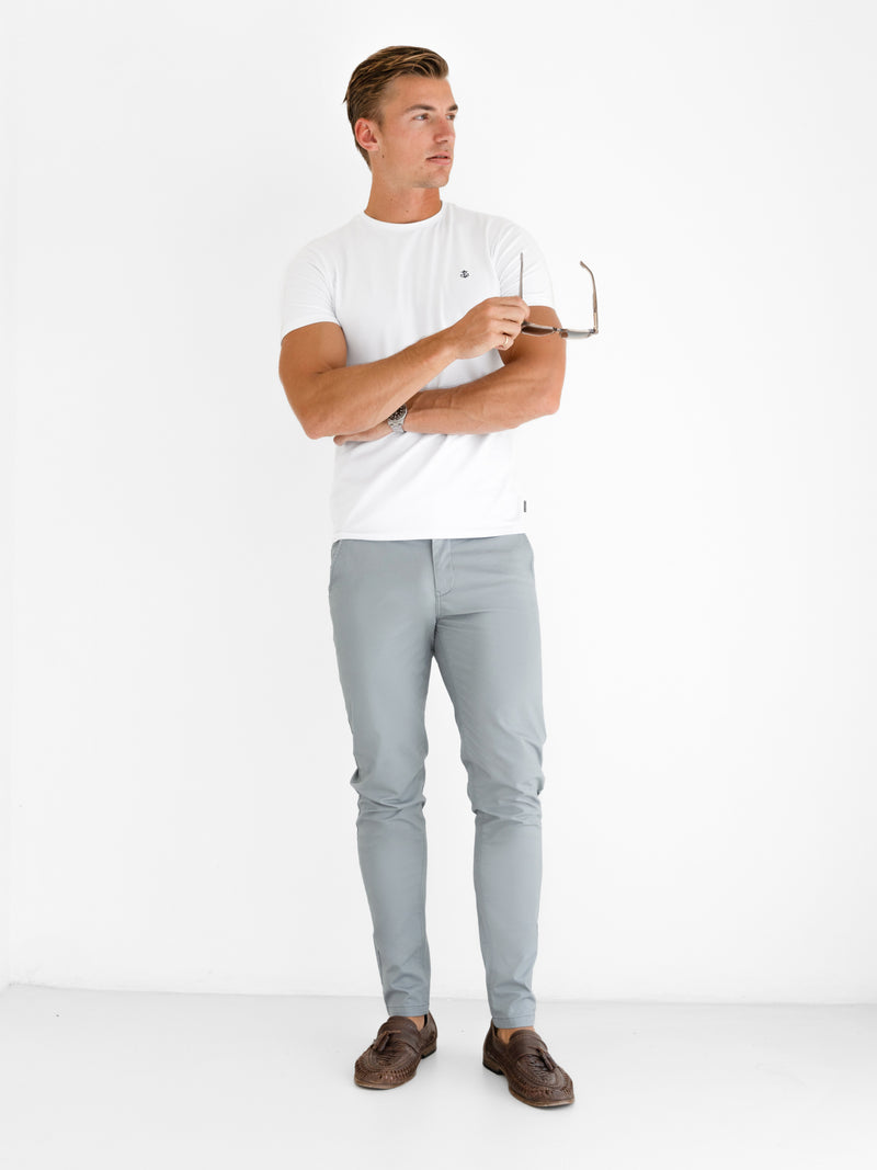 Stretch Chinos - Light Grey