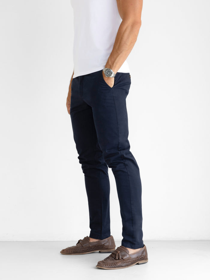 Stretch Chinos - Navy