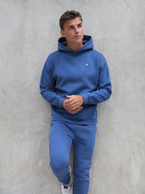 Anchor Relaxed Hoodie - Blue