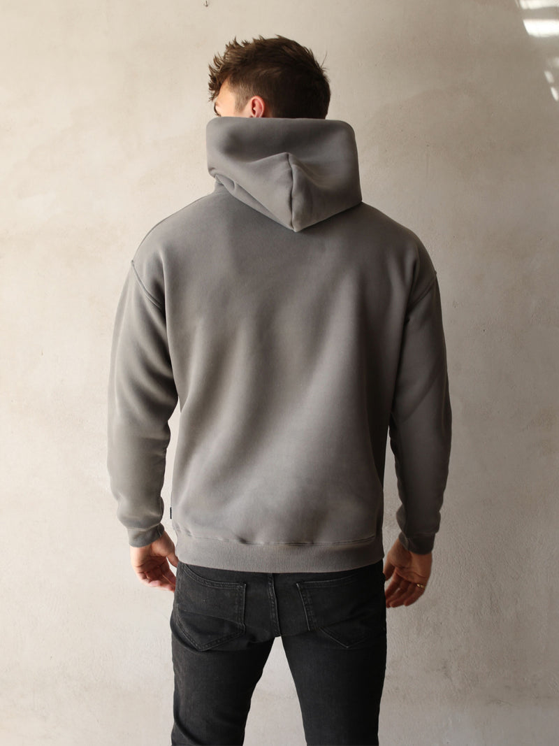 Anchor Relaxed Hoodie - Charcoal