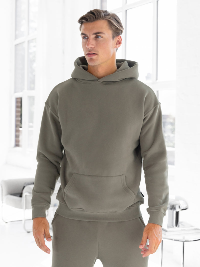 Blakely Basic Regular Fit Hoodie - Safari Green