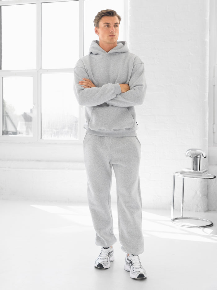 Blakely Basic Regular Fit Hoodie - Marl Grey