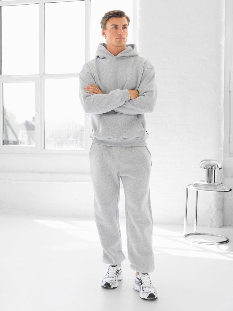 Blakely Basic Regular Fit Hoodie - Marl Grey