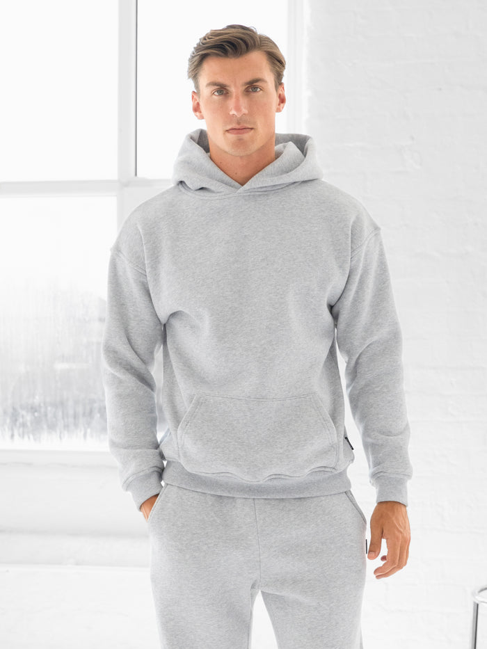 Blakely Basic Regular Fit Hoodie - Marl Grey