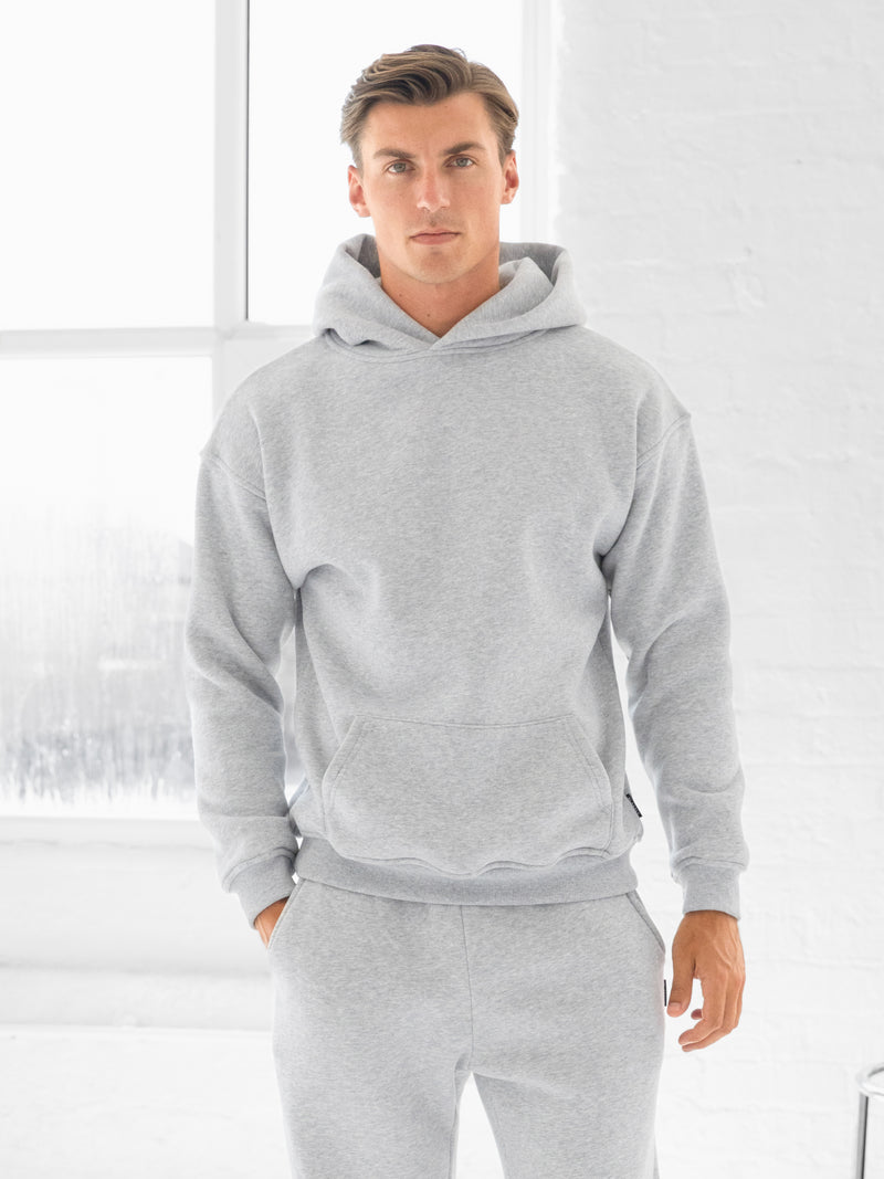 Blakely Basic Regular Fit Hoodie - Marl Grey