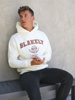 Varsity Relaxed Hoodie - Off White