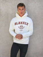 Varsity Relaxed Hoodie - Off White