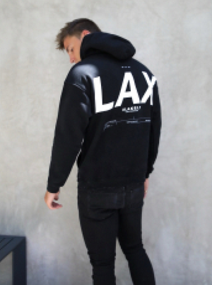 LAX Relaxed Hoodie - Black