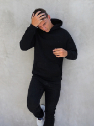 LAX Relaxed Hoodie - Black