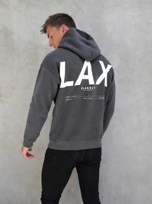 LAX Relaxed Hoodie - Charcoal