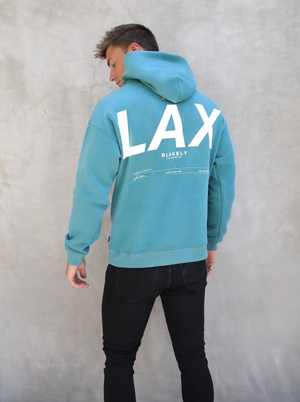 LAX Relaxed Hoodie - Turquoise