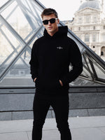 Noir II Relaxed Hoodie - Black