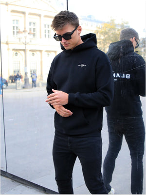 Noir II Relaxed Hoodie - Black